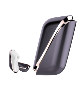 Вакуумный стимулятор клитора Satisfyer Pro Traveler черный, 10.7 х 4.6 см - No Taboo