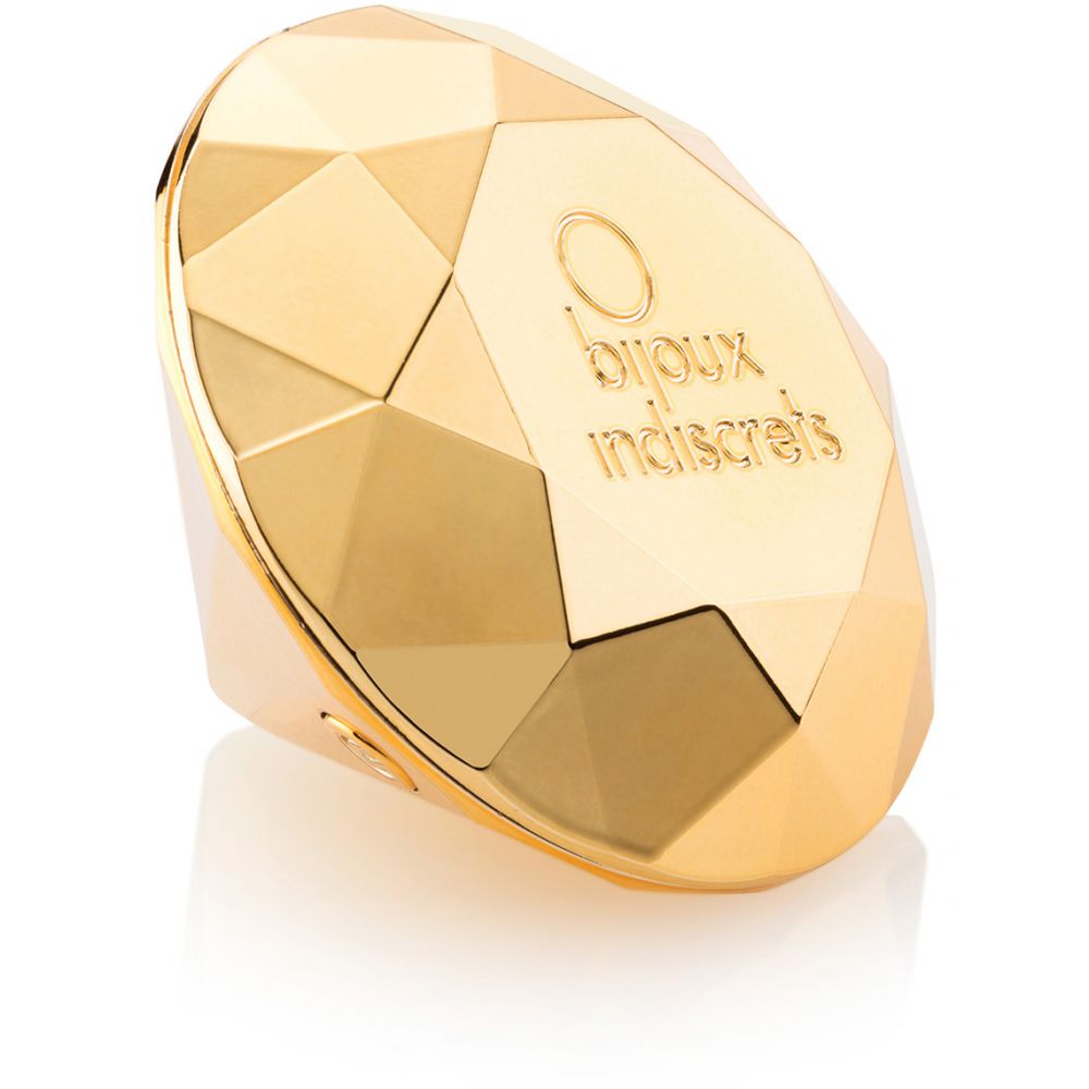 Вибратор-бриллиант Twenty One Vibrating Diamond Bijoux Indiscrets, золотой (30954), zoom