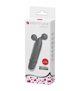 Вибратор черный Goddard со стимулирующими шариками - No Taboo