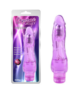 Вибратор реалистичный Chisa Crystae jelly, фиолетовый, 21 см х 5 см - No Taboo