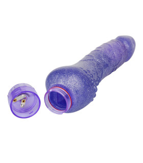 Вибратор фиолетовый с блестками BEING Fetish - No Taboo