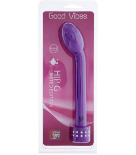Вібратор фіолетовий зі стразами Good Vibes - No Taboo