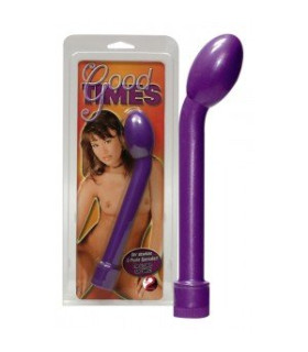 Вібратор з пластику для точки G, фіолетовий 21.5 см, діаметр-3,5 - No Taboo
