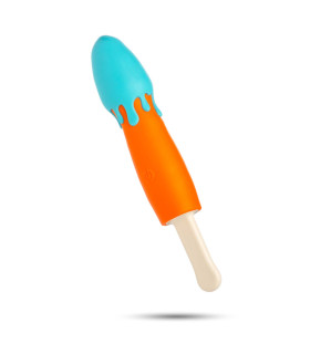 Вибратор мороженое оранжевое, POPSICLE RECHARGEABLE VIBE - No Taboo