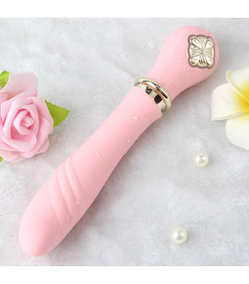 Вібратор-пульсатор з підігрівом ZALO DESIRE рожевий, 22.8 см х 4.5 см - No Taboo