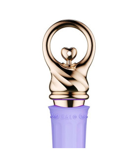 Вибромассажер (микрофон) с функцией подогрева ZALO CONFIDENCE, сиреневый - No Taboo