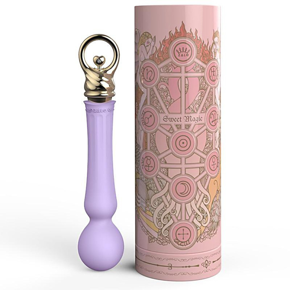 Вибромассажер (микрофон) с функцией подогрева ZALO CONFIDENCE, сиреневый (27854), zoom