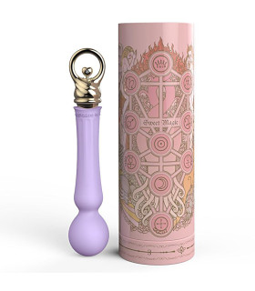 Вибромассажер (микрофон) с функцией подогрева ZALO CONFIDENCE, сиреневый - No Taboo