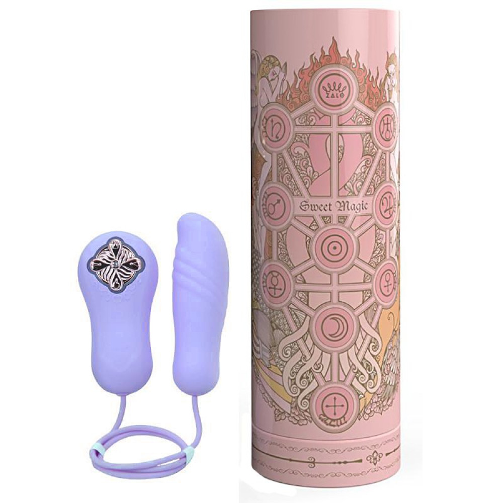 Виброяйцо-пульсатор с функцией подогрева ZALO TEMPTATION, сиреневый (27857), zoom