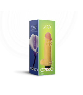 Вибромассажер из киберкожи с усиками под головкой - No Taboo