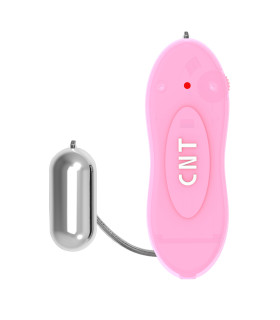 Вибропуля на проводном пульте Chisa розовый пульт, серебряная, 4.1 х 4 см - No Taboo