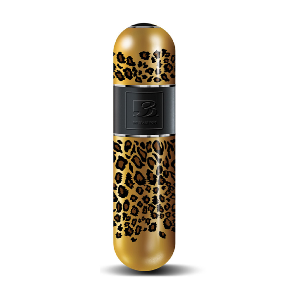 Вибропуля с контейнером для хранения Kenya Petite LEOPARD/GOLD (34335), zoom