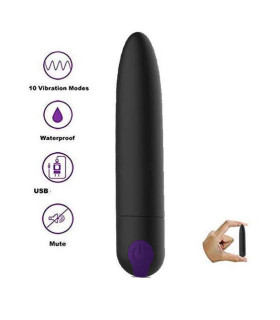 Вібропуля з гострим кінчиком, 10 режимів вібрації - No Taboo