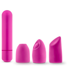 Вибропуля с тремя насадками Blush-ROSE EUPHORIA MASSAGE KIT pink - No Taboo