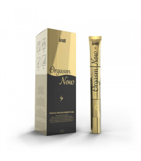 Жидкий вибратор Intt Orgasm Now, 15 мл, со встроенным вибратором, со вкусом персика - No Taboo