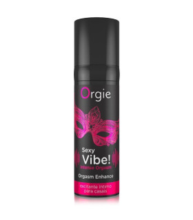 Жидкий вибратор для интимных зон Orgie Sexy Vibe! Intense Orgasm усиление оргазма, 15 мл - No Taboo