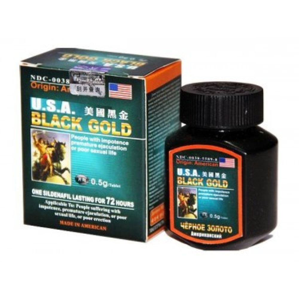 Таблетки для потенции USA Black Gold, 16 шт (34780), zoom