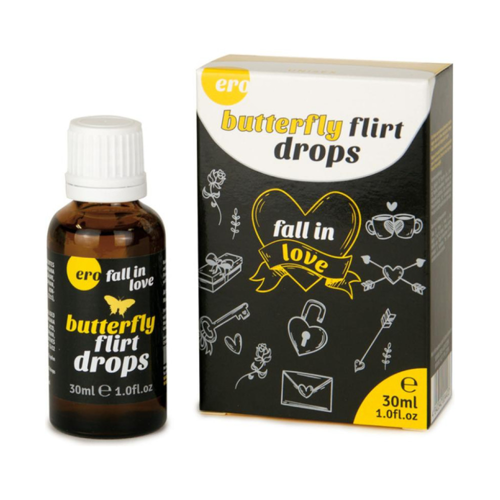 Збуджуючі краплі HOT Butterfly Flirt Drops для двох, 30 мл (29541), zoom