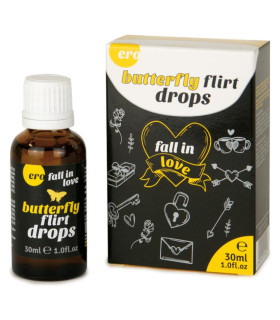 Возбуждающие капли HOT Butterfly Flirt Drops для двоих, 30 мл - No Taboo