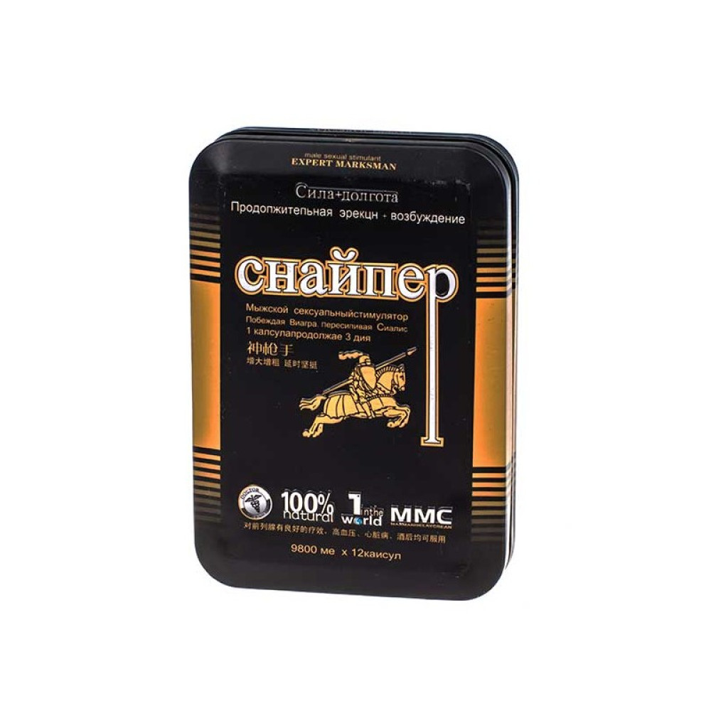 Таблетки для потенции Снайпер, 12 шт (32273), zoom