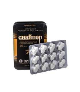 Таблетки для потенции Снайпер, 12 шт - No Taboo
