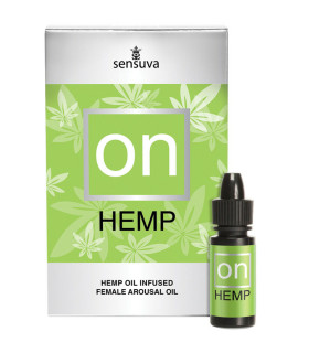 Збуджуюча олія для жінок 5 мл Sensuva ON Hemp, з охолодженням - No Taboo