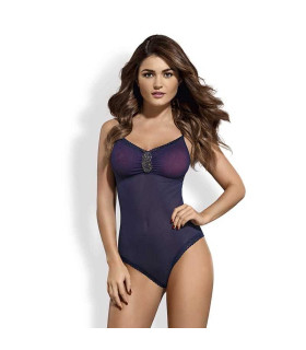 Эротическое боди полупрозрачное с украшением teddy S/M - No Taboo