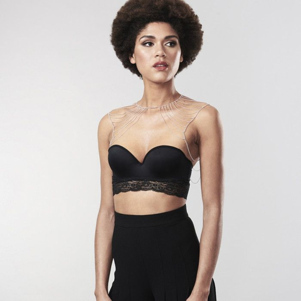 Элегантное украшение-цепочка на плечи Bijoux Indiscrets, серебристое (30908), zoom