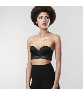 Элегантное украшение-цепочка на плечи Bijoux Indiscrets, серебристое - No Taboo