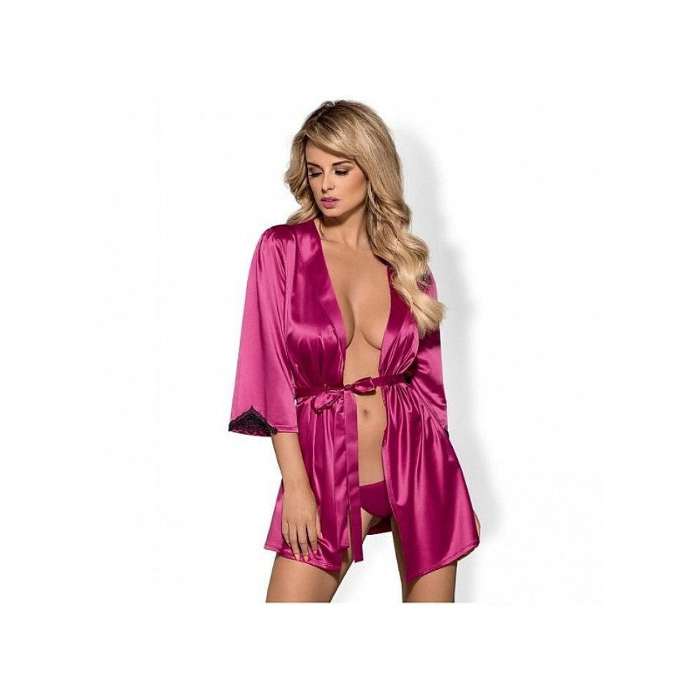 Халат эротический малиновый S/M (25409), zoom