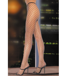 Секусальные колготы в крупную сетку, O/S, Sunspice черные - No Taboo