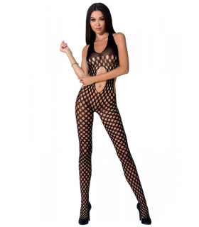 Комбинезон полупрозрачный Passion BS065 с вырезами, черный, One Size - No Taboo