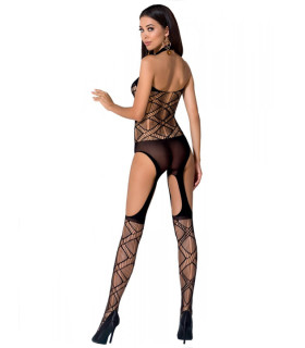 Комбинезон-сетка с геометрическим рисунком Black Passion - No Taboo