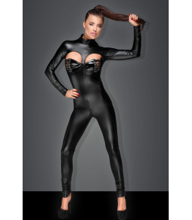 Комбинезон шнуровка на груди F149 Noir Handmade L - No Taboo