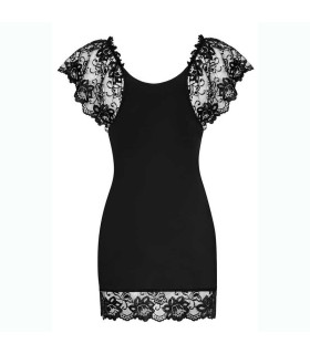 Еротична чорна сорочка з мереживом L / XL - No Taboo