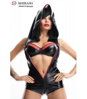 Сексуальный комплект из винила (боди, лиф) Hoshi set Demoniq L - No Taboo