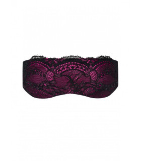 Маска на очі з мереживом, яскраво-рожева - No Taboo