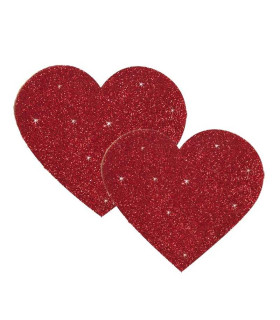 Наклейки на грудь красное сердце Titty Sticker Heart - No Taboo