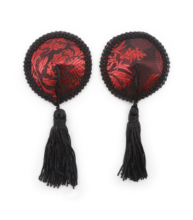 Пэстисы бордо с черными кисточками - No Taboo