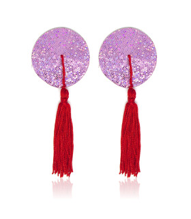 Пестисы круглые розовые с красными кисточками - No Taboo