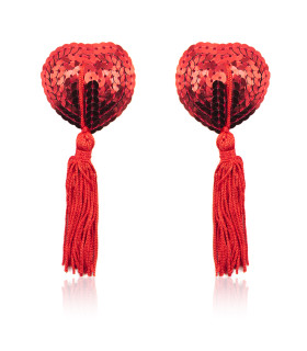 Пестисы сердца красные с кисточками - No Taboo