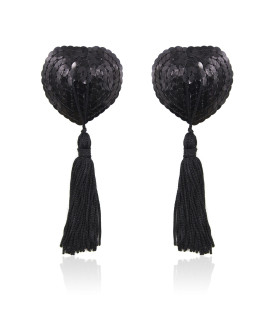 Пестіси серця чорні з китицями - No Taboo