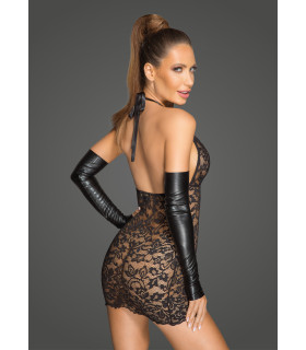 Сексуальне плаття Noir Handmade, прозоре, мереживне, розмір M - No Taboo