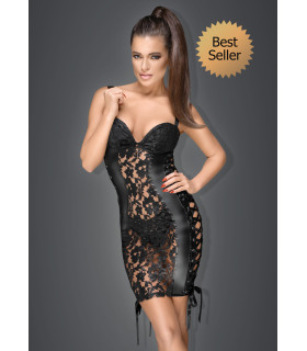 Платье с гипюром, Noir Handmade,черное, размер L - No Taboo