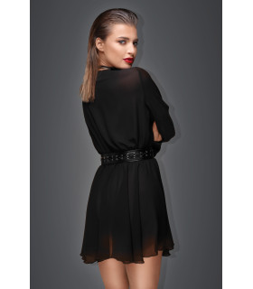 Платье прозрачное с поясом и чокером Noir Handmade XL - No Taboo