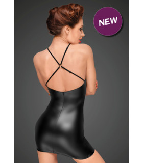 Сексуальне облягаюче чорне плаття з прозорим бюстом Noir Handmade L - No Taboo