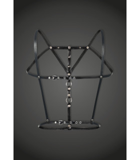 Портупея черна F173 Noir Handmade S - No Taboo