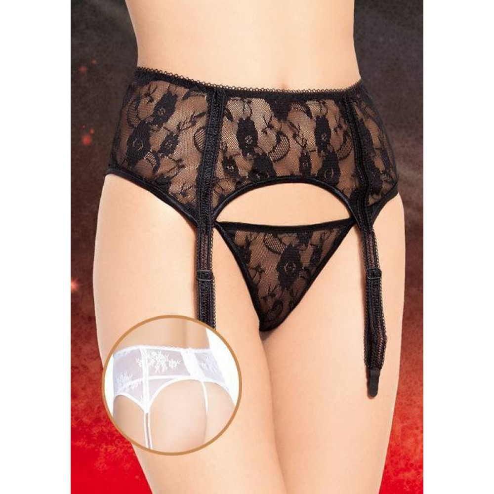 Пояс для чулок белый Soft Line (21239), zoom