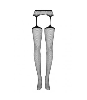 Чулки с поясом в сетку, со стрелкой, OS - No Taboo