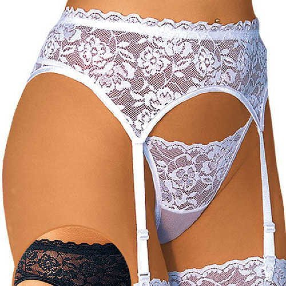 Пояс кружевной для чулок с трусиками SoftLine (20881), zoom